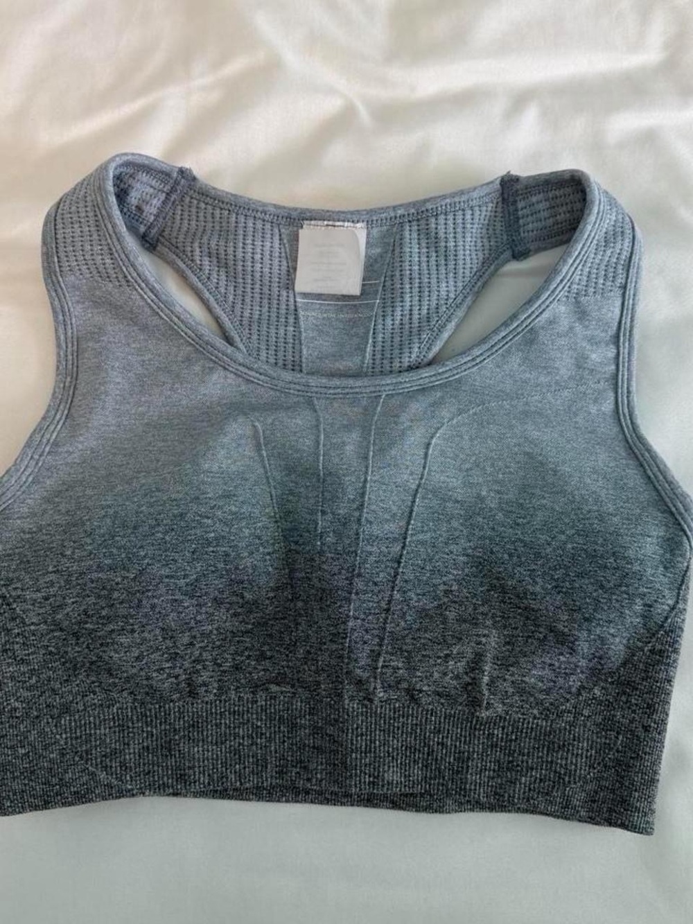 AYBL Grey Ombre Racerback Sports Bra